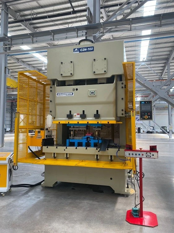 Goanwin C2N-160 press with its working area guarded